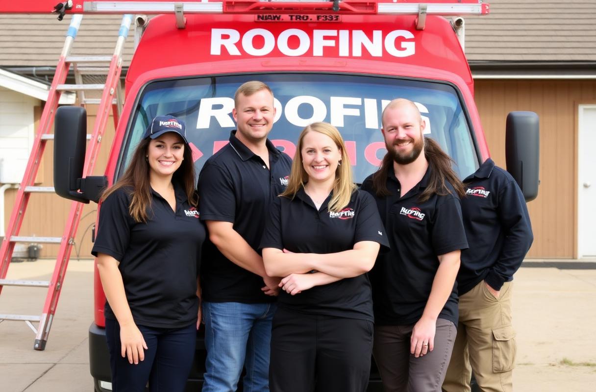Our roofing crew